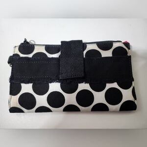 Thirty-one Black & White Polka Dot Wallet